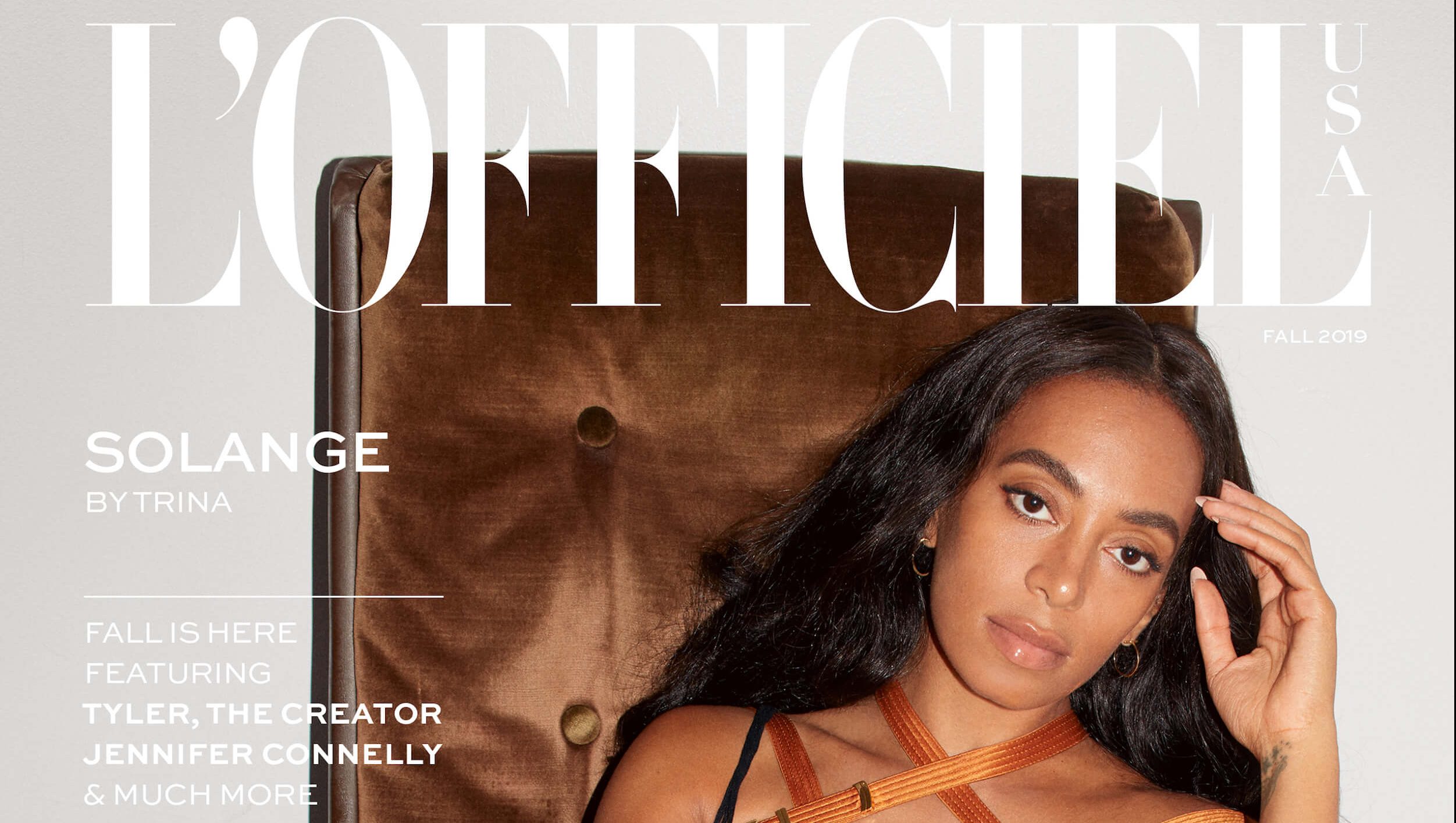 SOLANGE KNOWLES Graces the Cover of L'OfficielUSA September Issue 