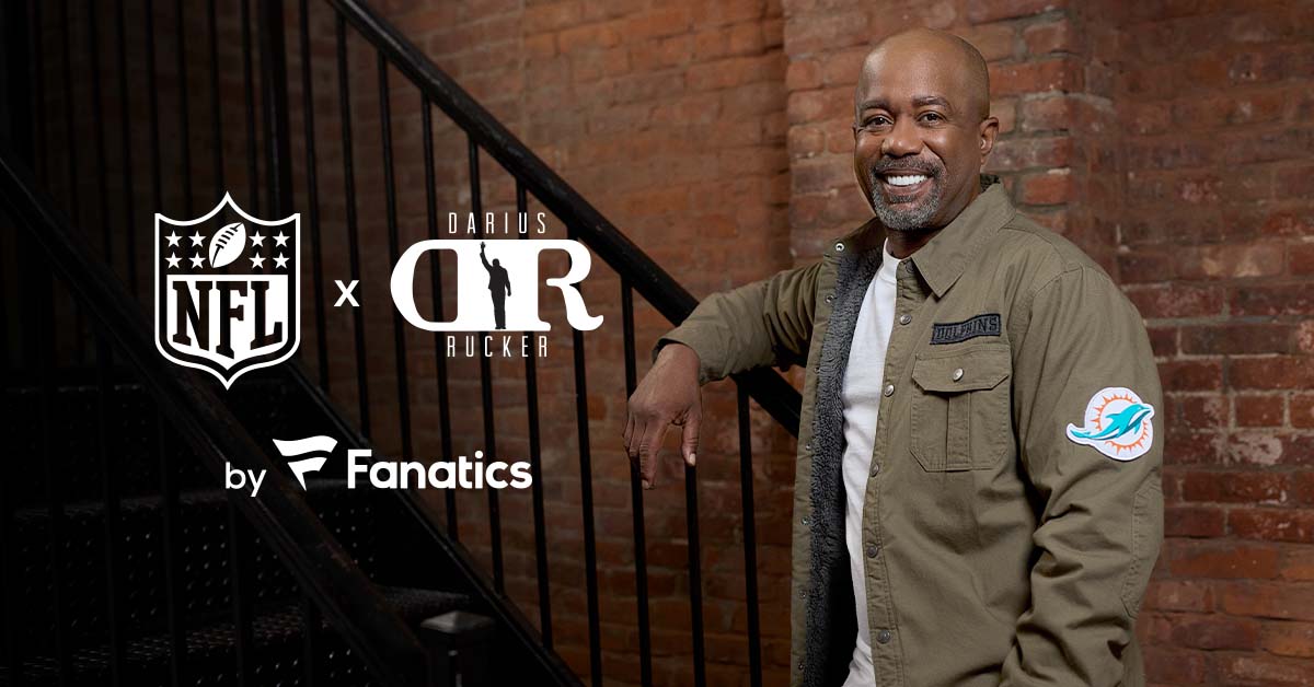 Country & Rock Music Icon, Darius Rucker, Partners with NFL Shop