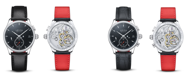 camera maker leica debuts L1 and L2, its first manual winding watches