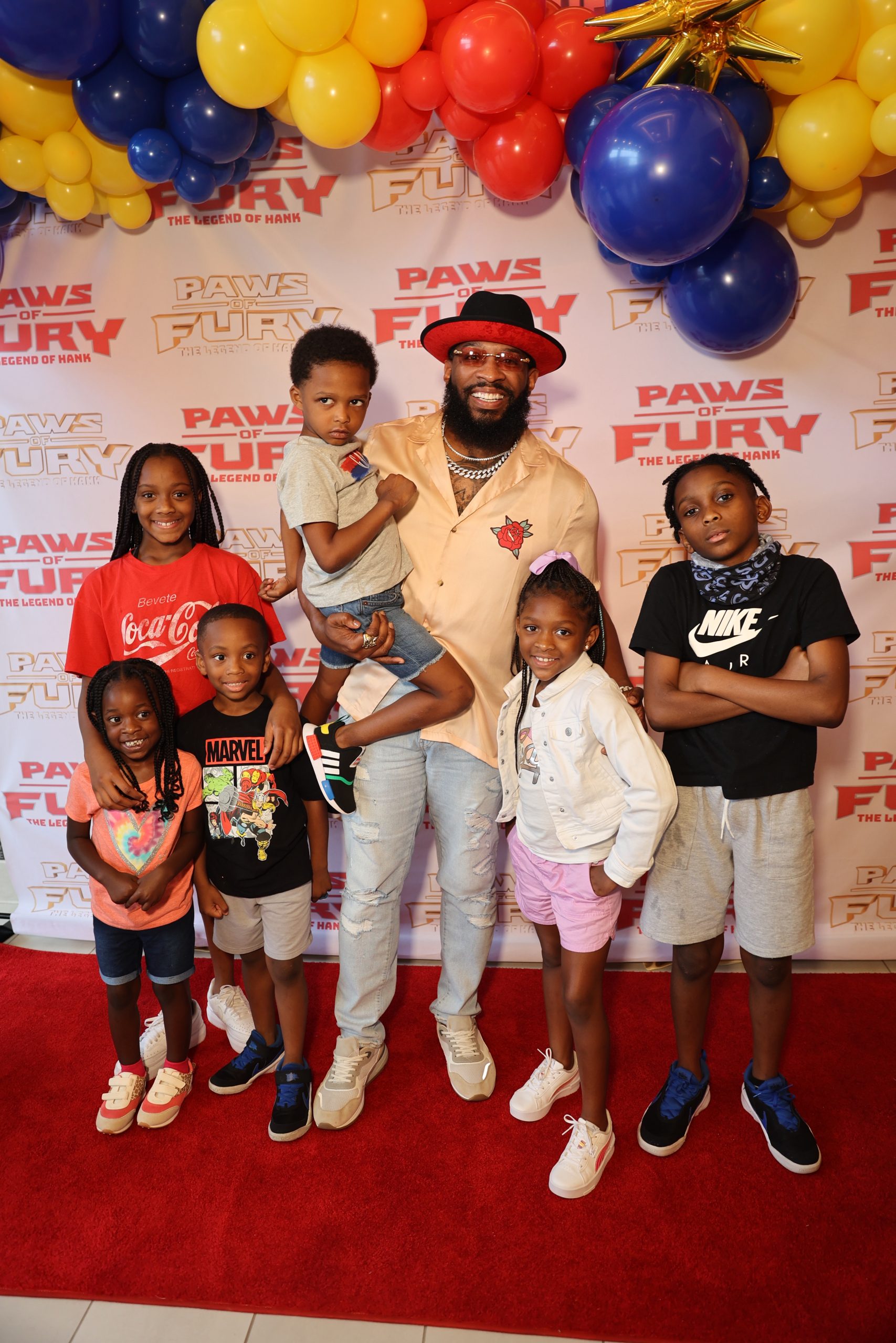 Pastor Mike Jr and family at Paws of Fury Screening in ATL - The Hype ...