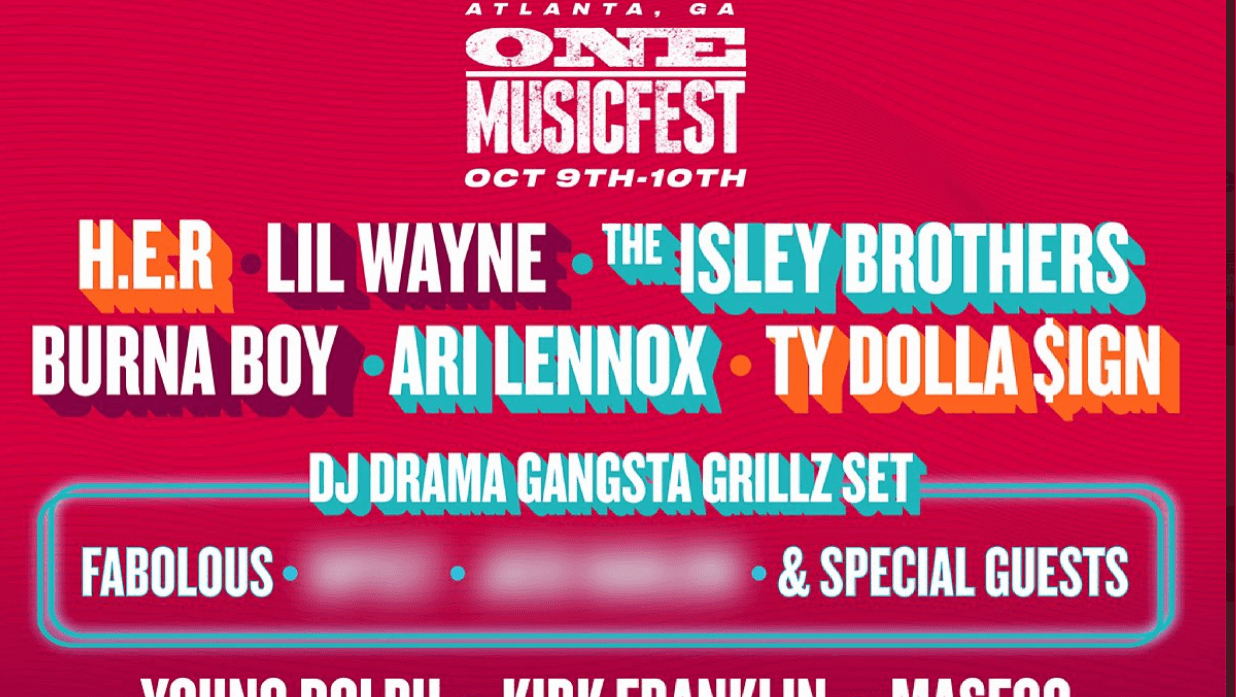 ONE MusicFest Announces BET Partnership; Festival Lineup with Lil Baby