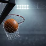 Basketball hoop on 3d illustration - nba