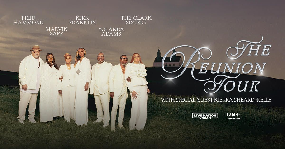 Kirk Franklin Announces The Reunion Tour 2024 Yolanda Adams, Fred Hammond, Marvin Sapp, and The